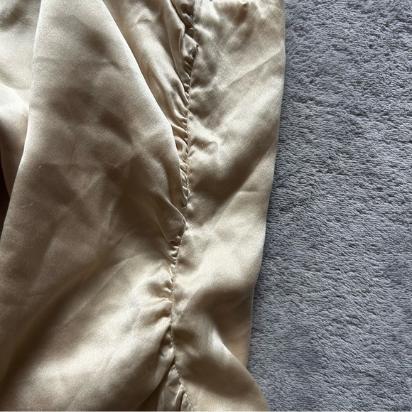 Reformation Lucrezia Silk Top in Champagne - Picture 2 of 6